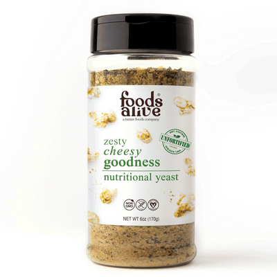 Zesty nutritional yeast blend shaker jar product image