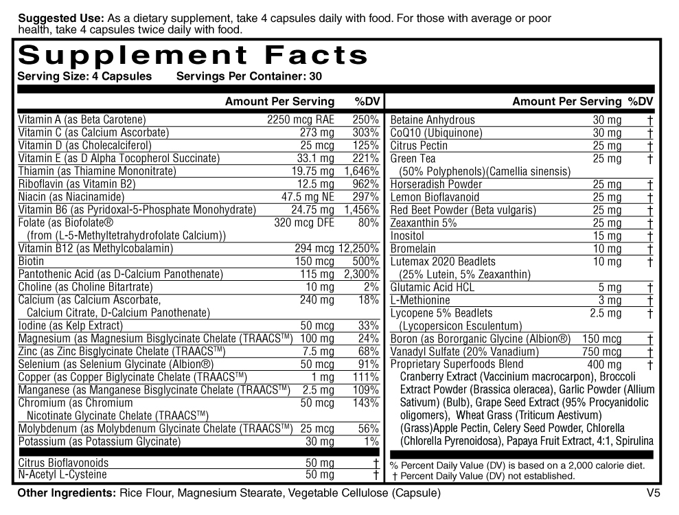 Product image for Frontier Multivitamin.