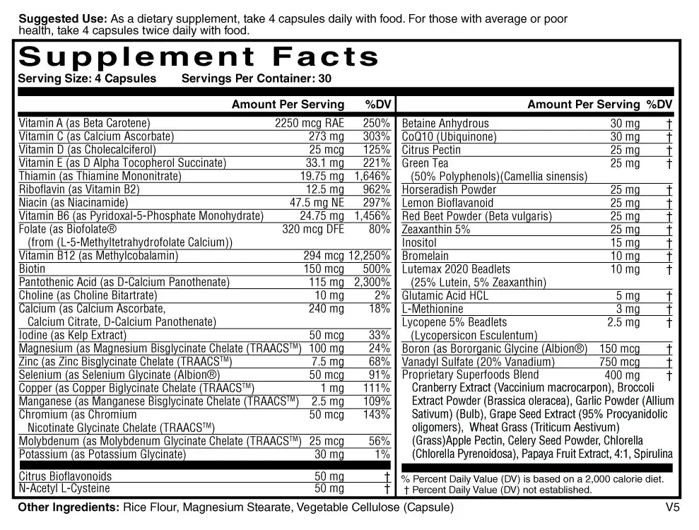 Product image for Frontier Multivitamin.