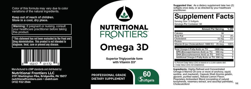 Product image for Omega 3D.