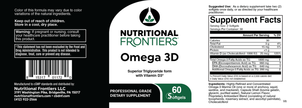 Product image for Omega 3D.