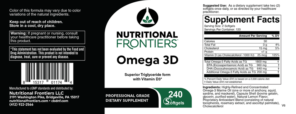 Product image for Omega 3D.