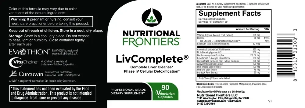 Product image for LivComplete.