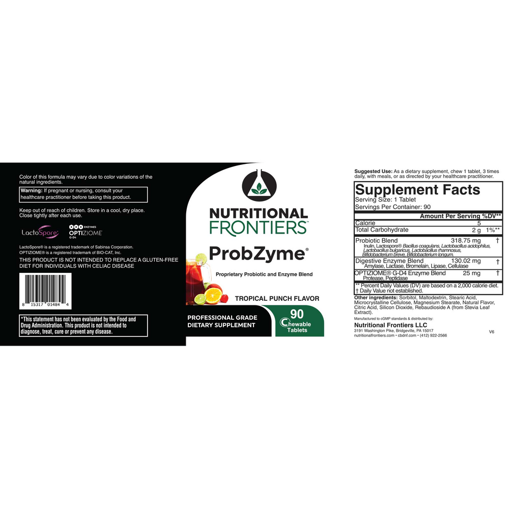 Product image for ProbZyme, Tropical Punch Chewables (California Only).