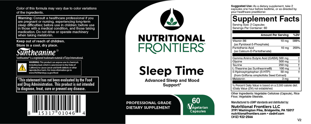 Product image for Sleep Time (California Only).