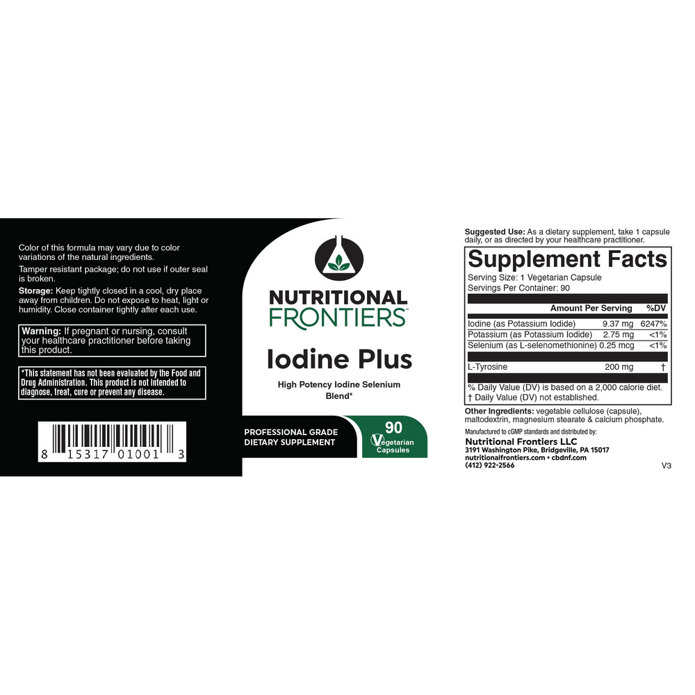 Product image for Iodine Plus (California Only).