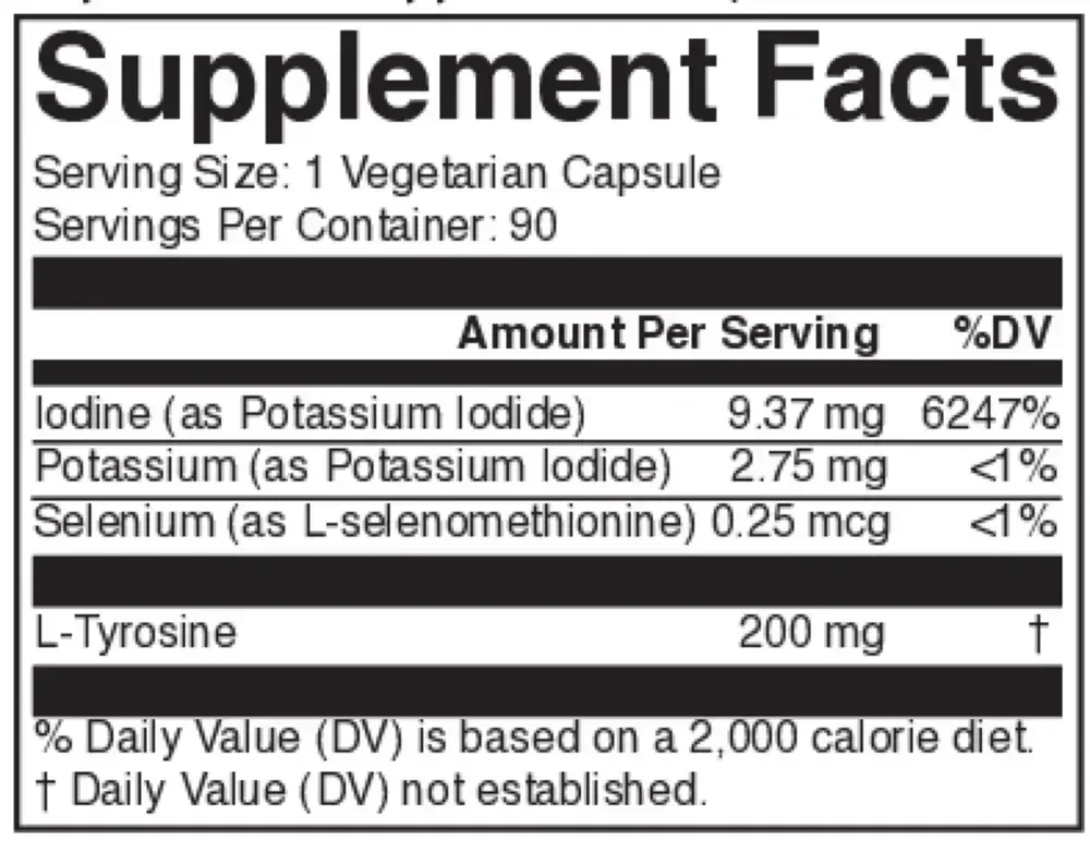 Product image for Iodine Plus (California Only).