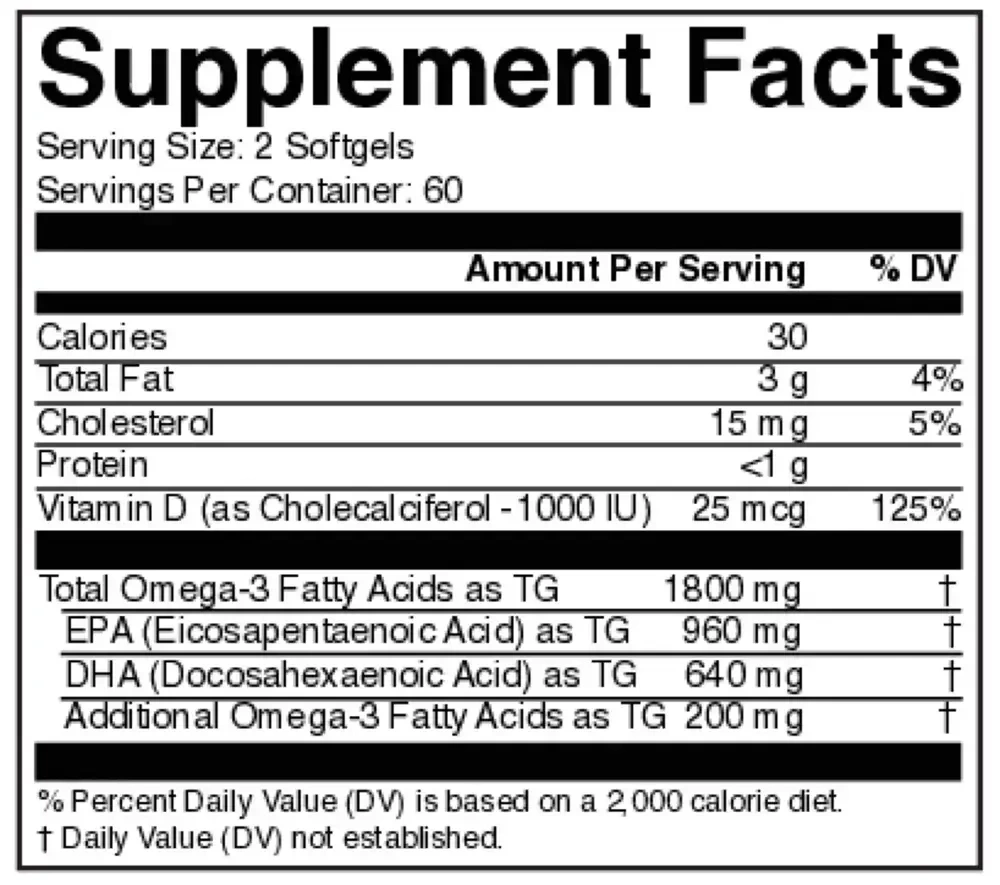 Product image for Omega 3D (California Only).