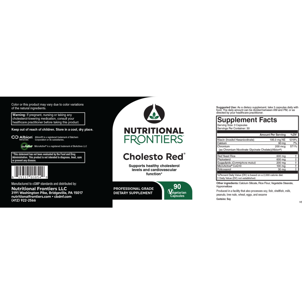 Product image for Cholesto Red (California Only).