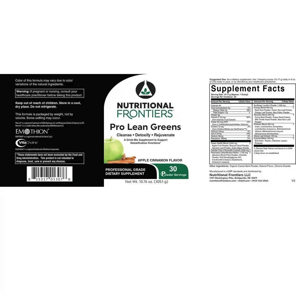 Product image for Pro Lean Greens Apple Cinnamon (California Only).