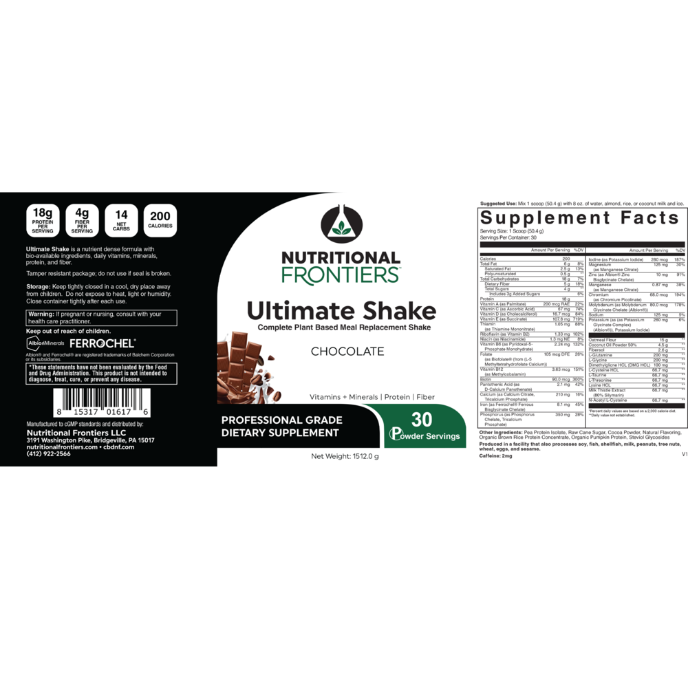 Product image for Ultimate Shake, Chocolate (California Only).