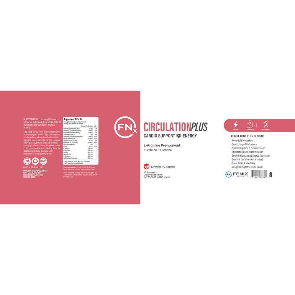 Product image for Circulation PLUS, Strawberry Banana (Formerly Drive).
