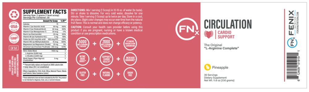 Product image for Circulation (Cardio Support) - Pineapple.