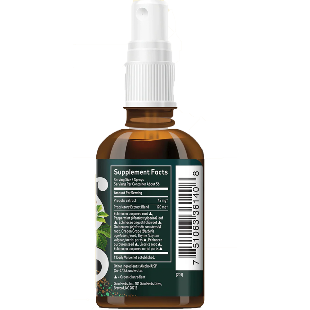Product image for Echinacea/Gold Propolis Throat Spray.