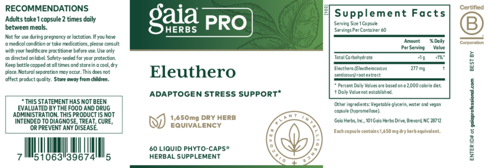 Product image for Eleuthero.