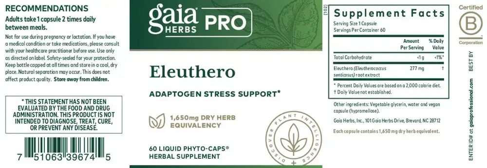 Product image for Eleuthero.