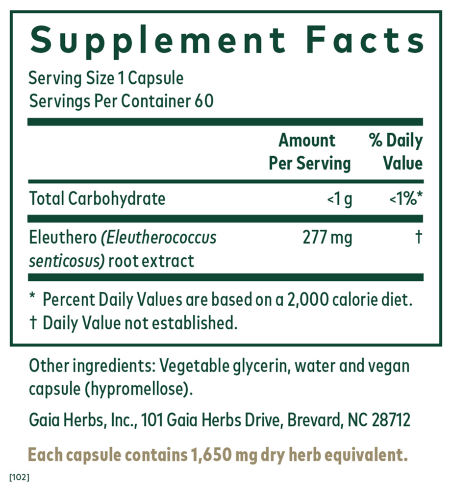 Product image for Eleuthero.