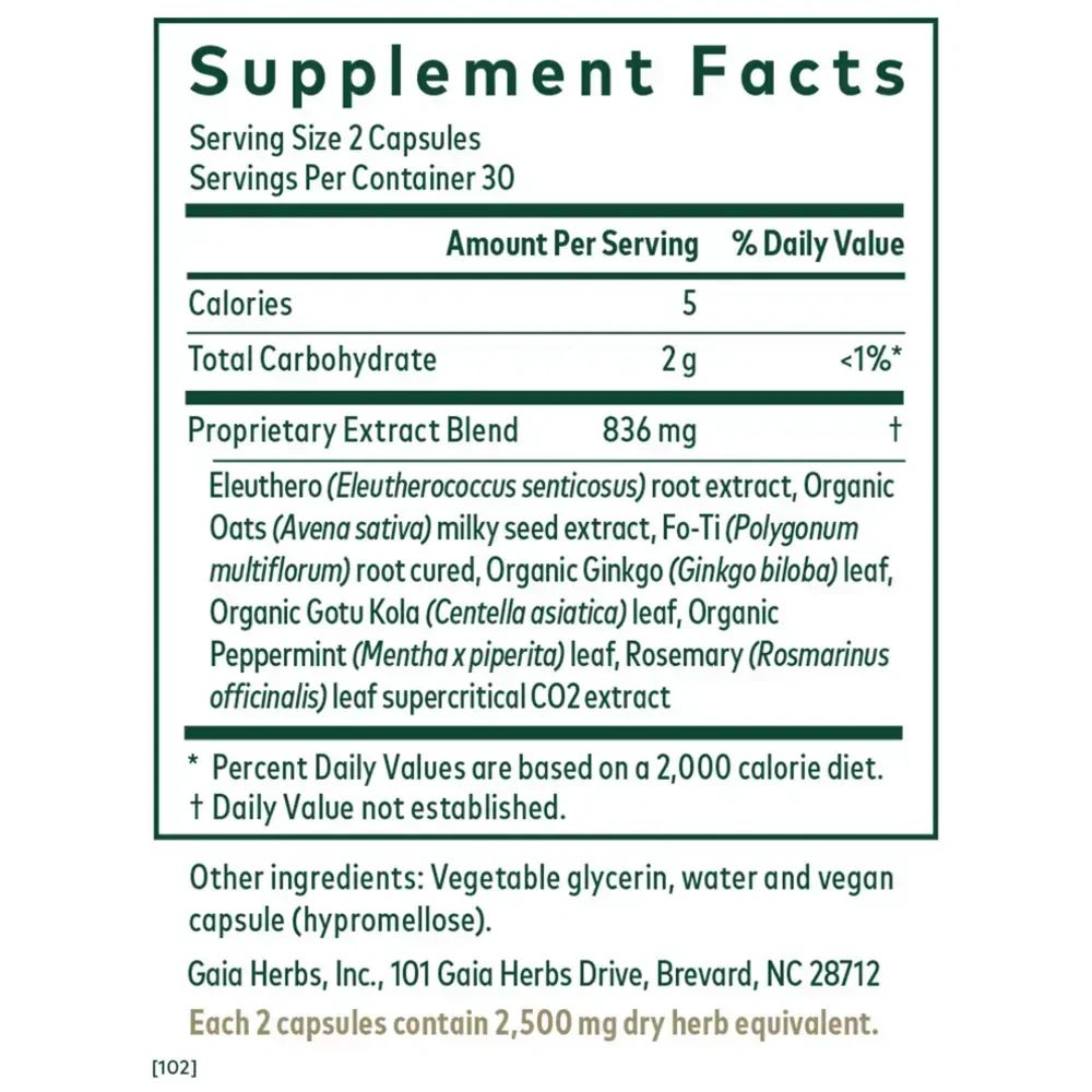 Product image for Cognitive Formula Capsules.