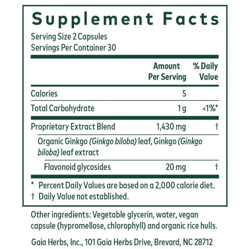 Product image for Ginkgo: Circulation Support.