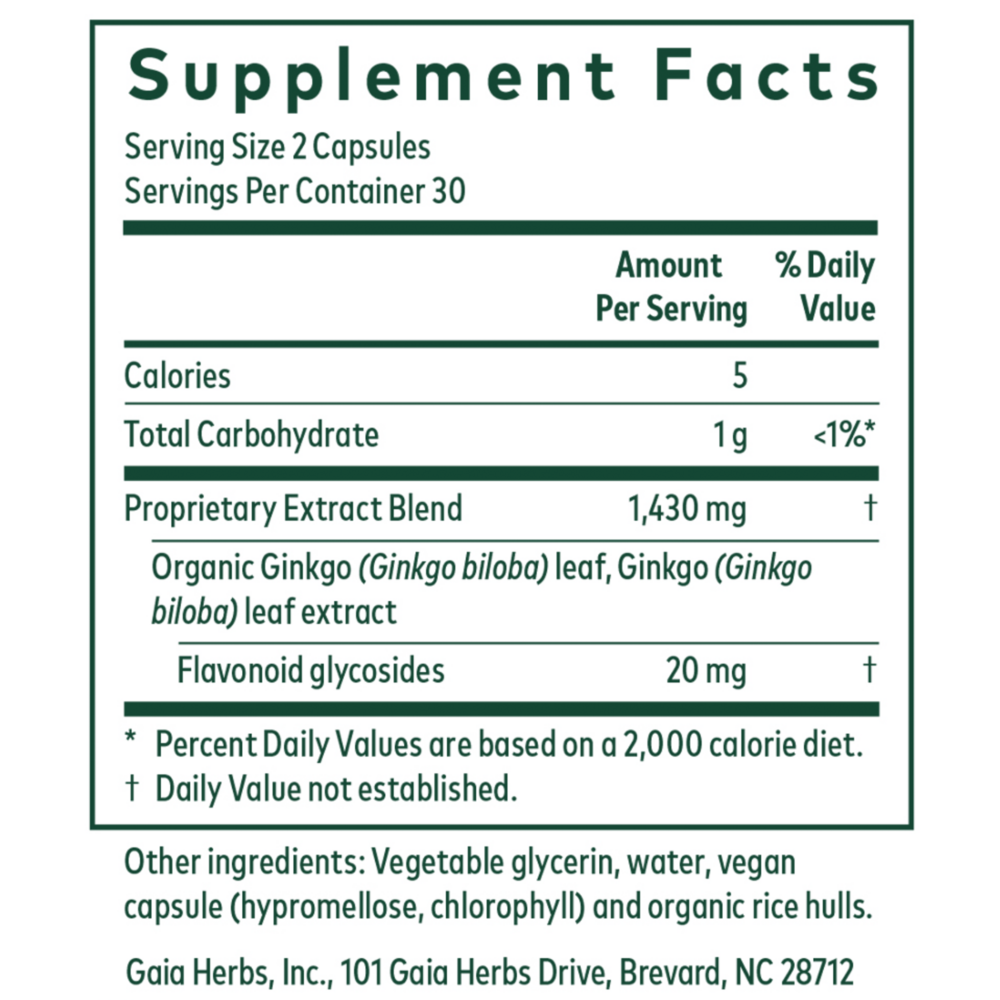 Product image for Ginkgo: Circulation Support.