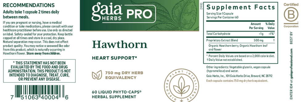 Product image for Hawthorn Capsules.