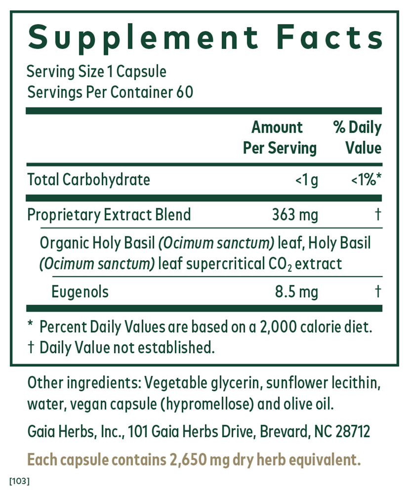 Product image for Holy Basil.