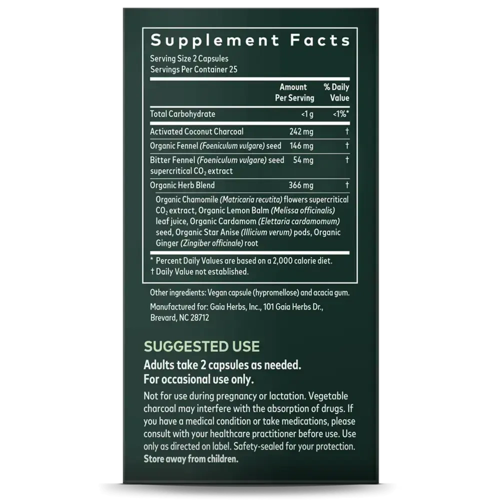 Product image for Gas and Bloating Capsules.