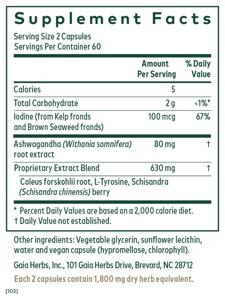 Product image for Thyroid Formula.