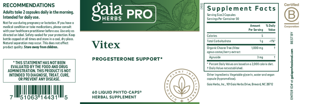 Product image for Vitex: Progesterone Support.