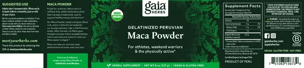 Product image for Maca Powder.