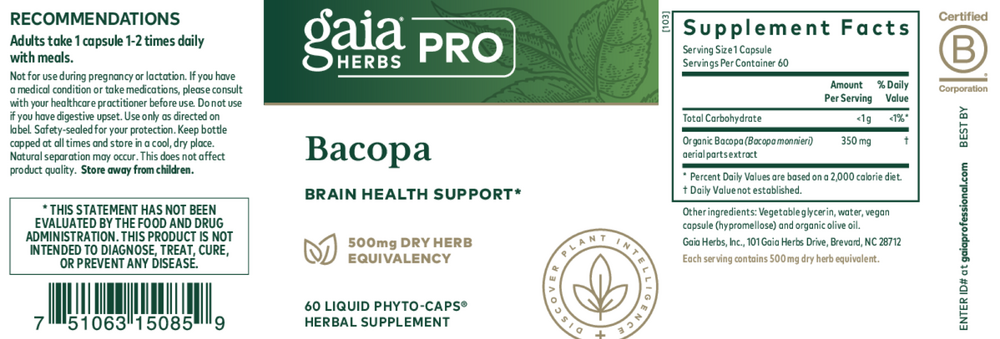 Product image for Bacopa (formerly Bacopa Monnieri).