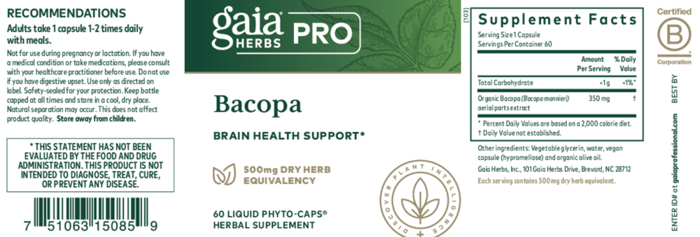 Product image for Bacopa (formerly Bacopa Monnieri).