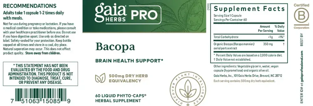 Product image for Bacopa (formerly Bacopa Monnieri).