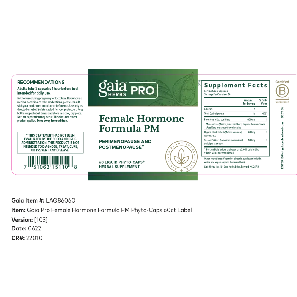 Product image for Female Hormone Support PM.