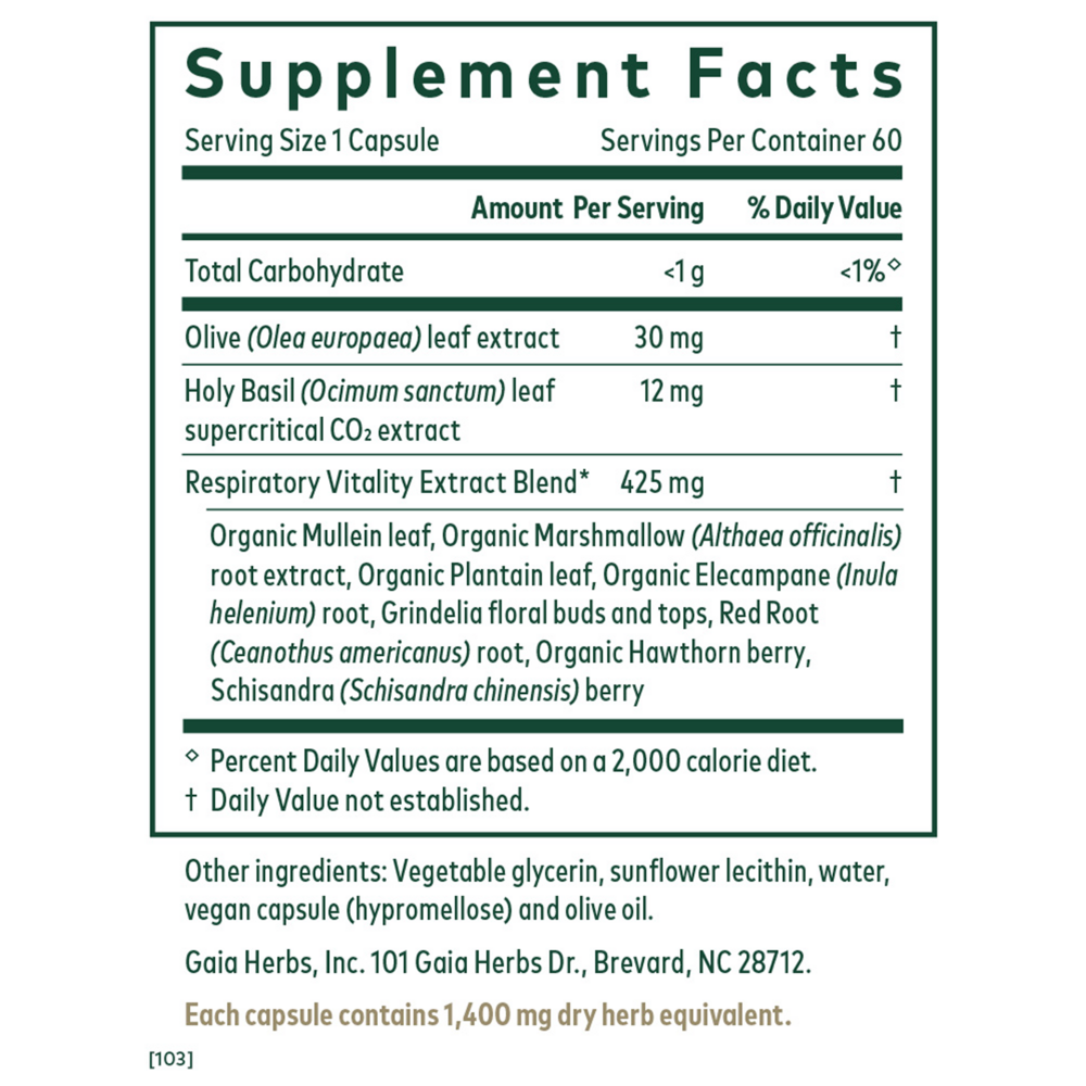 Product image for Daily Lung Formula.