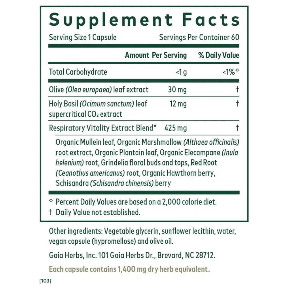 Product image for Daily Lung Formula.