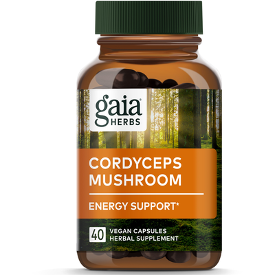 Product image for Cordyceps Mushroom Capsules (40 capsules). Discontinued.