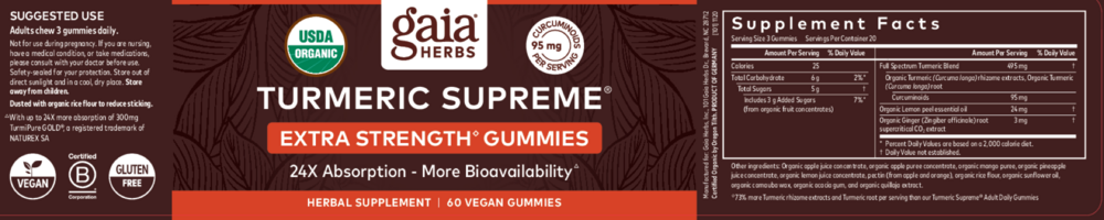 Product image for Turmeric Supreme Extra Strength Gummies.