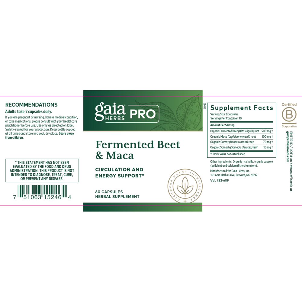 Product image for Fermented Beet &amp; Maca.