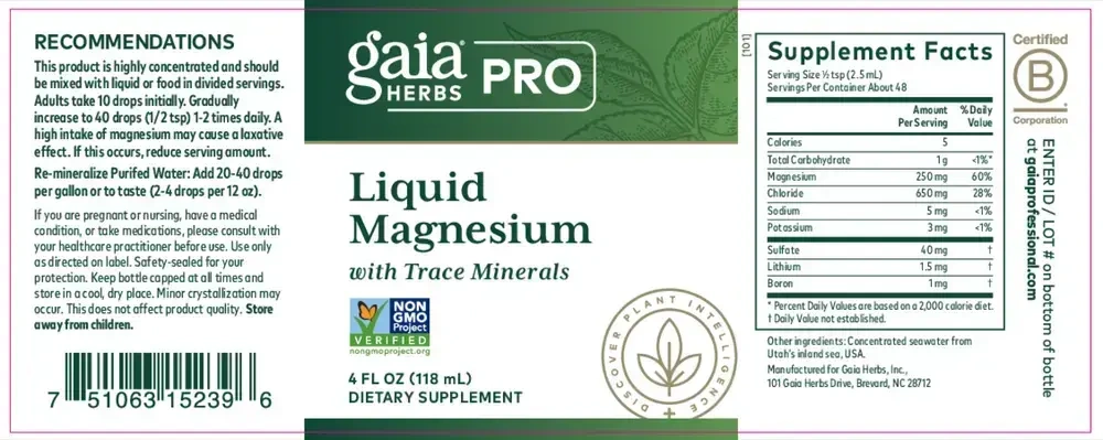 Product image for Liquid Magnesium with Trace Minerals.