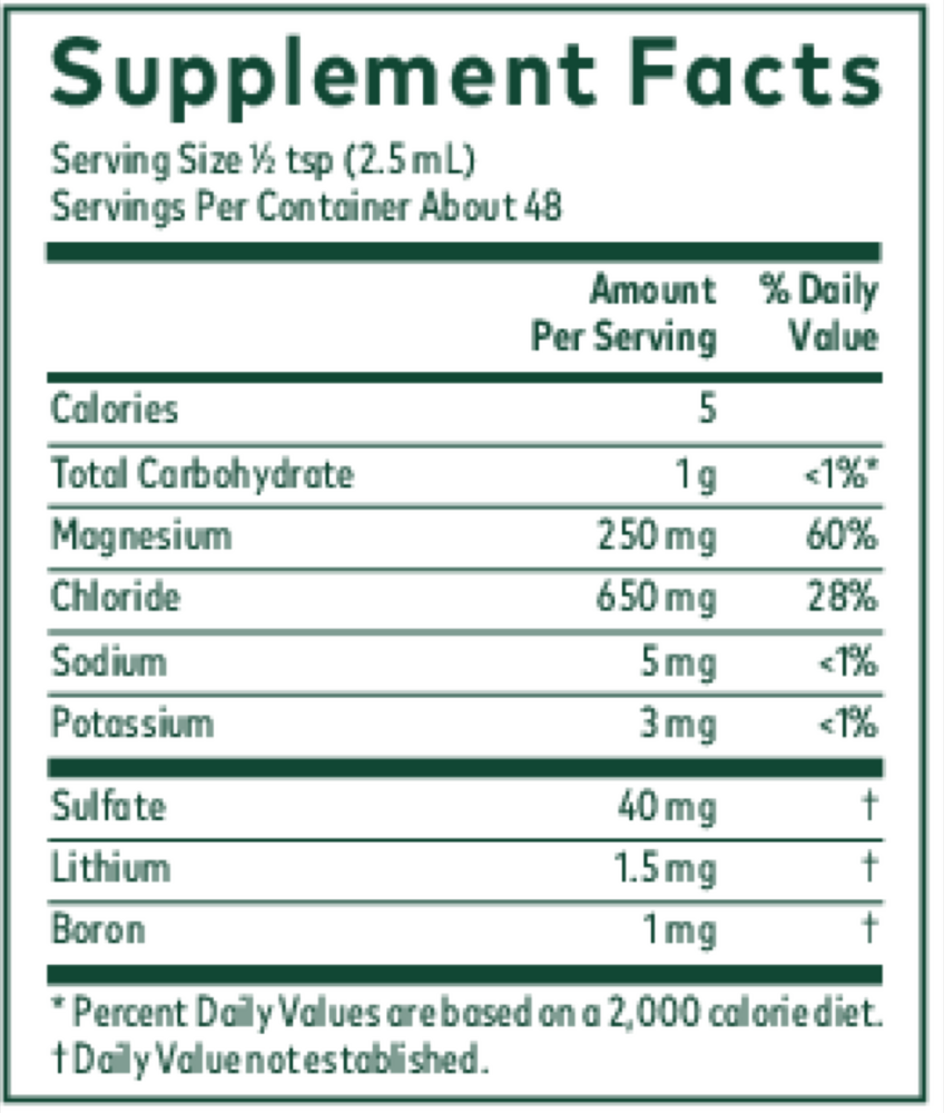 Product image for Liquid Magnesium with Trace Minerals.