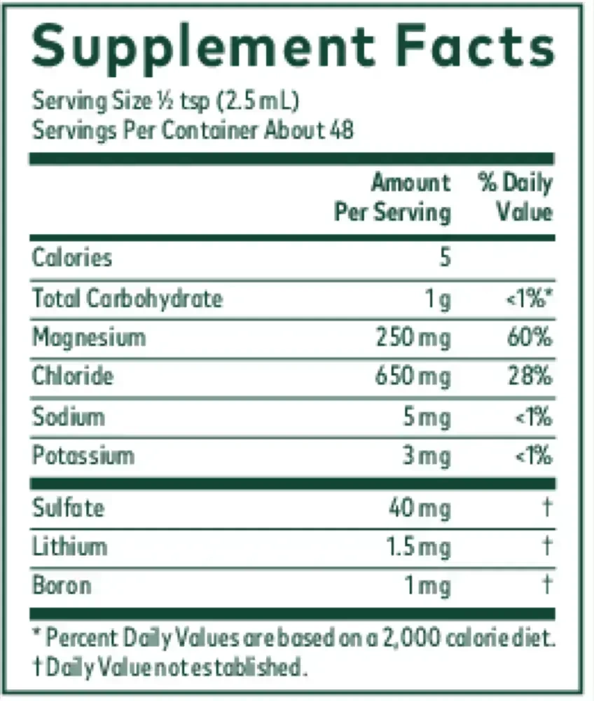 Product image for Liquid Magnesium with Trace Minerals.