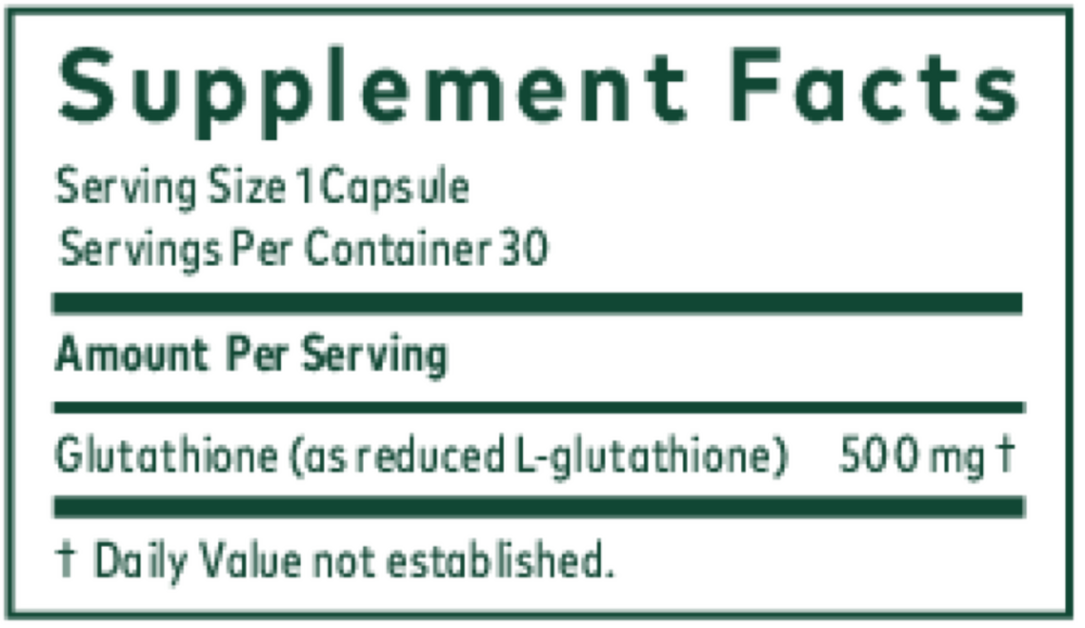 Product image for Glutathione 500.