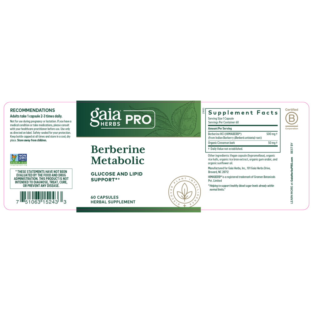 Product image for Berberine Metabolic.