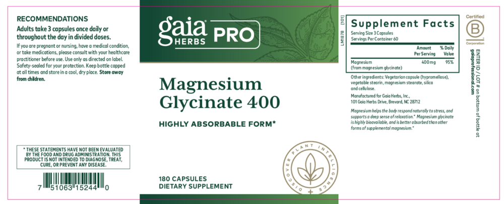Product image for Magnesium Glycinate 400.