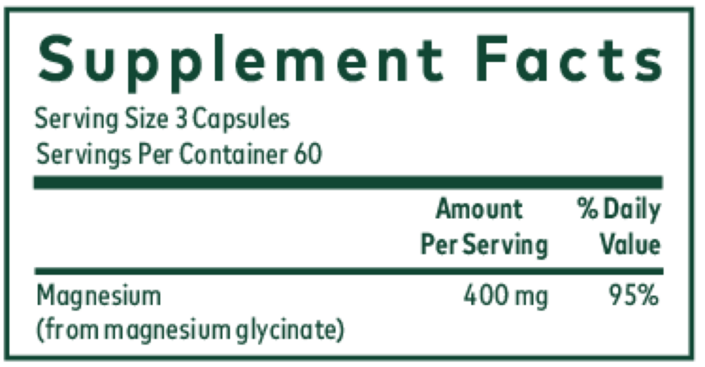 Product image for Magnesium Glycinate 400.