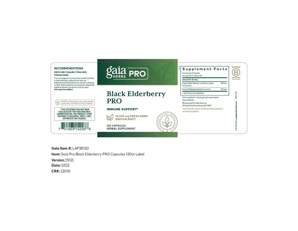 Product image for Black Elderberry PRO.