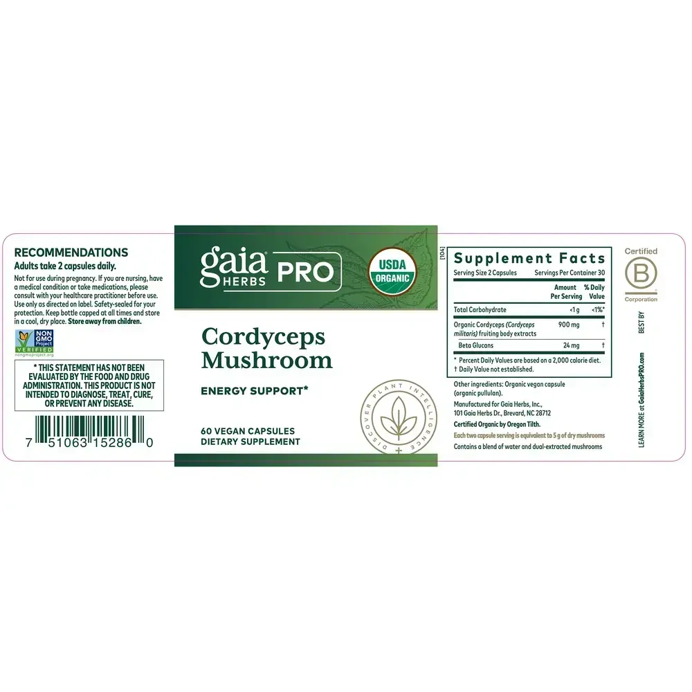 Product image for Cordyceps Mushroom.