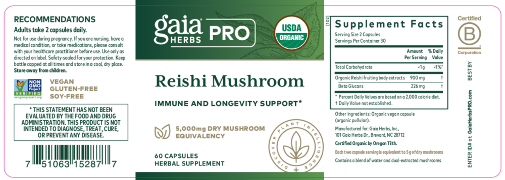 Product image for Reishi Mushroom.
