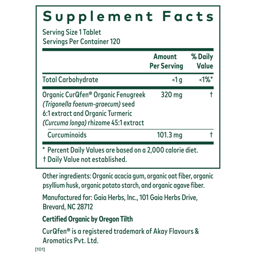 Product image for Turmeric Fenugreek Complex.